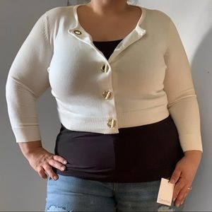 New! Calvin Klein knit toggle cardigan